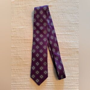 Purple Patterned Men's Tie